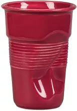 Чашка кофейная P.L. Proff Cuisine Бариста 81223263 фарфор, 290 мл, D=8,2, H=11,5 см, красный