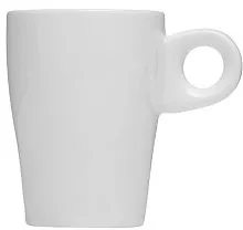 Чашка кофейная KUNSTWERK A7745 фарфор, 80мл, D=52, H=70, L=75мм, белый