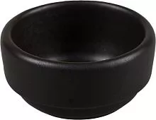 Соусник P.L. Proff Cuisin Black Star 81223477 фарфор, 50 мл, D=6,7, H=3,4 см, черный