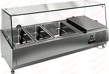 Настольная холодильная витрина для ингредиентов HICOLD VRX 1200 1/3