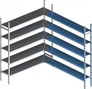 Стеллаж модульный POLAIR LOAD.Me.INOX. 16AL.5IN30.16C