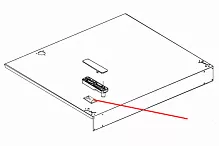 Контрпетля двери верхняя UNOX 0H2560A0