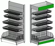 Корзина МХМ 500*500 напольная овощная