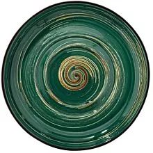 Блюдце WILMAX Spiral WL-669539/A фарфор, D=16 см, зеленый