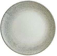 Тарелка мелкая BONNA Свэй SWYGRM21DZ фарфор, D=21 см, серый