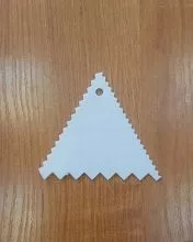 Скребок-шпатель кондитерский RESTOPROF пластик (треугольник), 95*95 мм