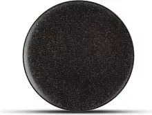 Тарелка мелкая F2D Royal 604205 фарфор, D=21 см, черный