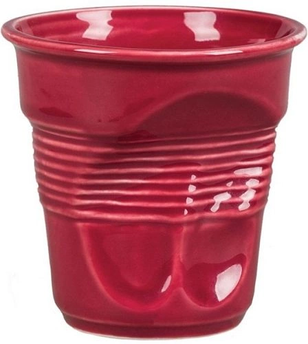 Чашка кофейная P.L. Proff Cuisine Бариста 81223257 фарфор, 225 мл, D=8,6, H=8,5 см, красный
