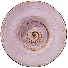 Тарелка глубокая WILMAX Spiral WL-669724/A фарфор, D=25,5 см, лавандовый
