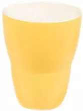 Чашка кофейная P.L. Proff Cuisine Бариста 81223315 фарфор, 500 мл, D=9,5, H=11,7 см, желтый