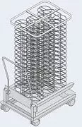 Тележка/кассета для пароконв. RATIONAL для SCC201тарелки 60.21.104