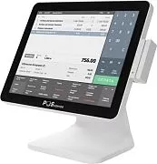 POS моноблок POSCENTER POS101 (15", PCAP, J3455, RAM 4Gb, M2 SSD 128Gb, MSR) без ОС, белый