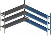 Стеллаж модульный POLAIR LOAD.Me.INOX. 16AL.3IN40.09C