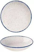 Тарелка глубокая CHURCHILL Stonecast Hints SHBIEVB71 фарфор, 426мл, D=18,2см, белый, синий