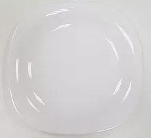 Тарелка NORMA Classic опаловое стекло 21,5х19,5 х 1,9 см, белый