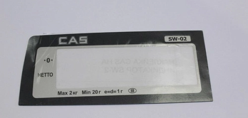 Наклейка CAS на индикатор SW-2