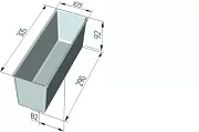 Форма для хлеба "Тостерная" (305 х 105 х 92 мм)