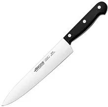 Нож поварской ARCOS 284804 сталь нерж., полиоксиметилен, L=317/200, B=38мм, черный, металлич.