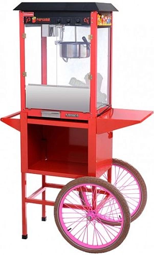Аппарат для попкорна AIRHOT POP-6 с тележкой