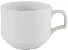 Чашка чайная PORLAND Soley 04A+P000799 фарфор 240мл, белый