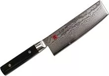 Нож для овощей накири KASUMI Damascus 84017 сталь VG10, дерево, L=17 см