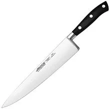 Нож поварской ARCOS 233700 сталь нерж., полиоксиметилен, L=370/250, B=45мм, черный, металлич.
