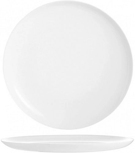 Блюдо для пиццы ARCOROC Эволюшн N9406, опаловое стекло D=32 см, белый