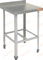 Стол пристенный с бортом с полкой решеткой HICOLD НСО-7/6Б ЭЦ