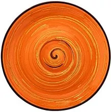 Блюдце WILMAX Spiral WL-669335/B фарфор, D=14 см, оранжевый