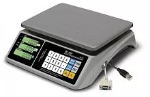 Весы торговые MERTECH M-ER 328 AC-15.2 "TOUCH-M" LCD RS232 и USB