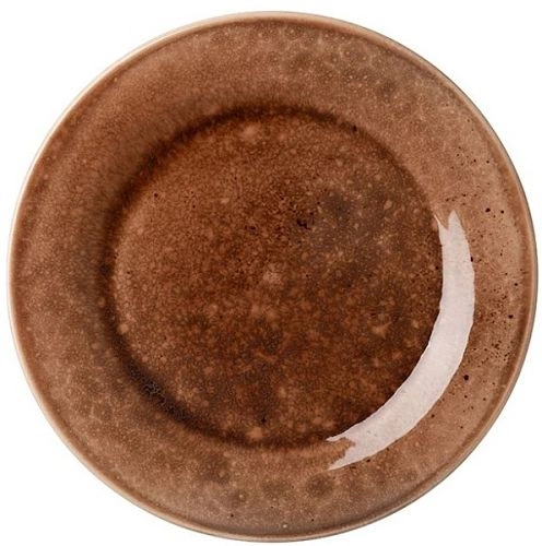 Тарелка мелкая Борисовская Керамика Маррон Реативо ФРФ88800173 фарфор, D=26см, коричневый